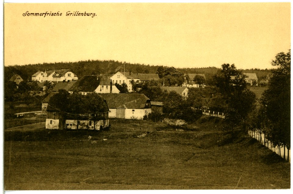 14727-Grillenburg-1912-Blick auf Grillenburg-Brück & Sohn Kunstverlag