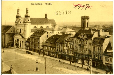 14815-Komotau-1912-Markt-Brück & Sohn Kunstverlag