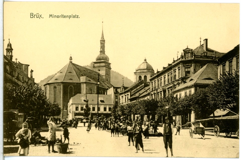 14407-Brüx-1912-Minoritenplatz-Brück & Sohn Kunstverlag