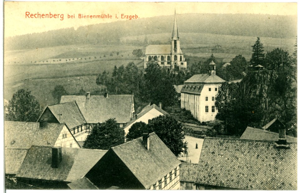 14283-Rechenberg-1912-Blick auf Rechenberg Bienenmühle-Brück & Sohn Kunstverlag