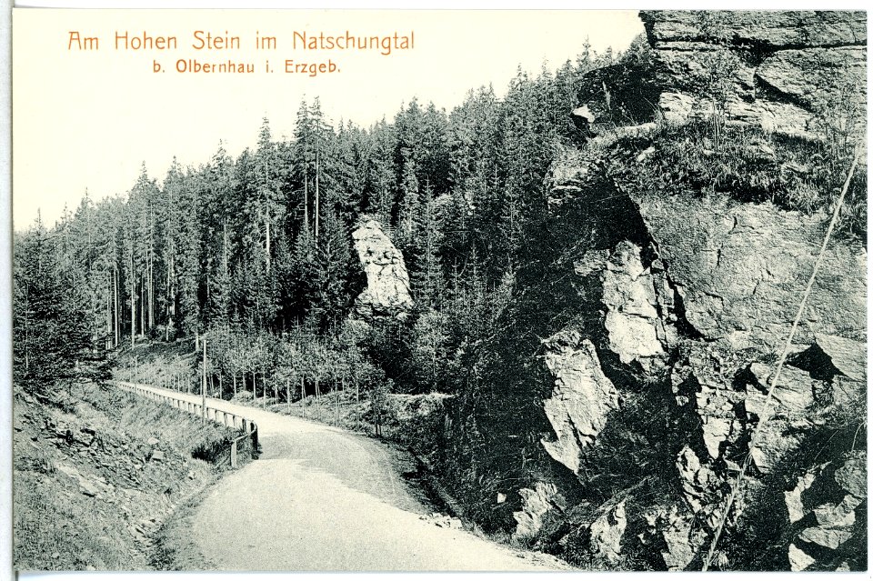14886-Olbernhau-1912-Am Hohen Stein im Natschungtal-Brück & Sohn Kunstverlag