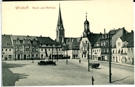 14275-Wilsdruff-1912-Markt und Rathaus-Brück & Sohn Kunstverlag