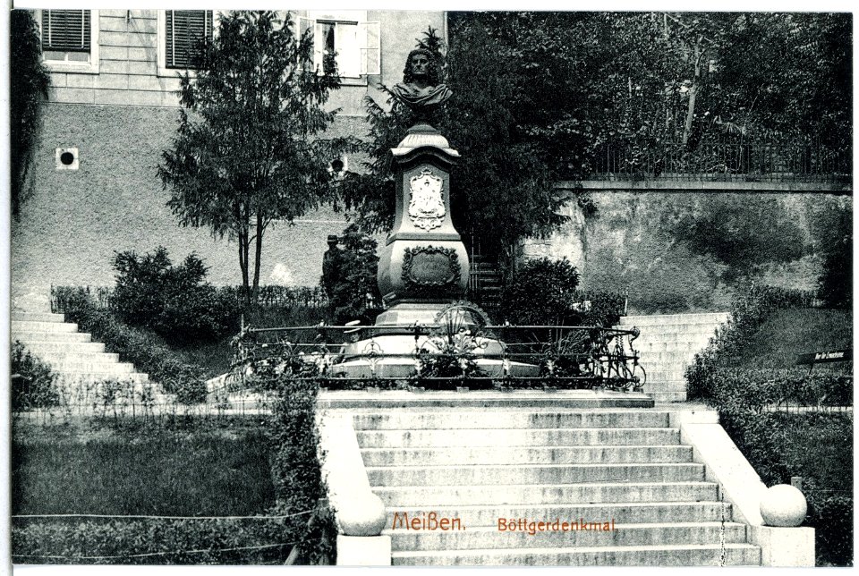 14845-Meißen-1912-Böttgerdenkmal-Brück & Sohn Kunstverlag