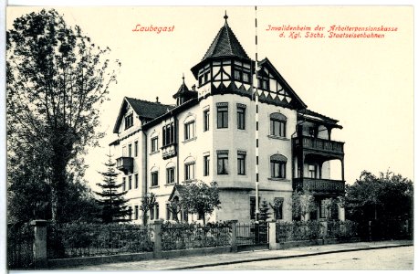 10476-Laubegast-1908-Invalidenheim der Königlich Sächsischen Staatseisenbahnen-Brück & Sohn Kunstverlag