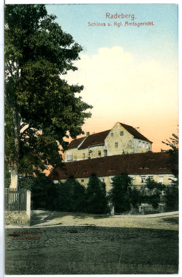 10412-Radeberg-1908-Schloß und Amtsgericht-Brück & Sohn Kunstverlag