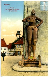 15041-Belgern-1912-Der Roland am Rathaus-Brück & Sohn Kunstverlag