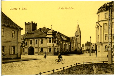 15060-Torgau-1912-An der Turnhalle-Brück & Sohn Kunstverlag