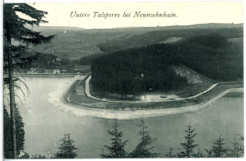 14452-Neunzehnhain-1912-Untere Talsperre-Brück & Sohn Kunstverlag