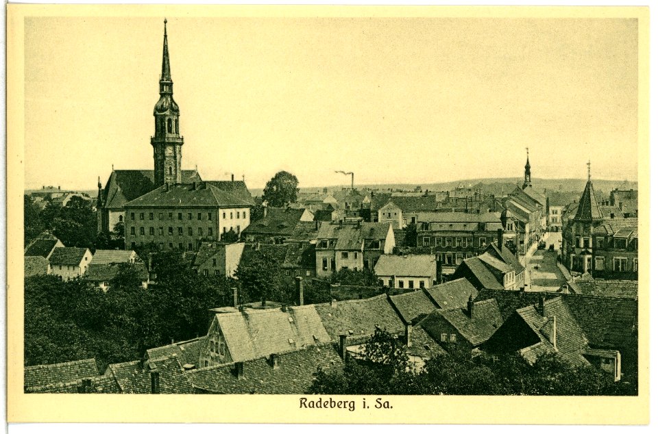 14861-Radeberg-1912-Blick auf Radeberg-Brück & Sohn Kunstverlag
