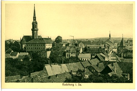 14861-Radeberg-1912-Blick auf Radeberg-Brück & Sohn Kunstverlag