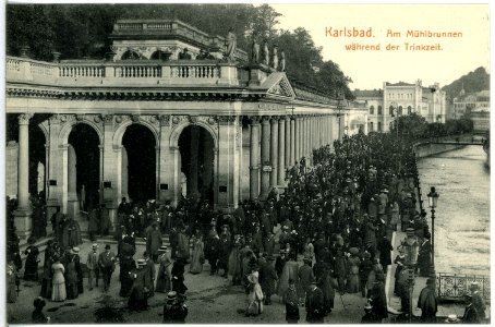 14462-Karlsbad-1912-Mühlbrunnen-Brück & Sohn Kunstverlag photo