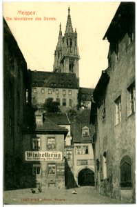 10445-Meißen-1908-Baderberg, Torweg zum Winkelkrug-Brück & Sohn Kunstverlag