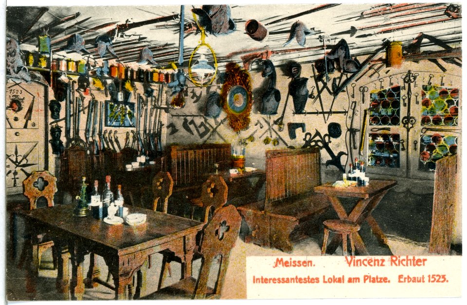 14834-Meißen-1912-Vincenz Richter Innenaufnahme-Brück & Sohn Kunstverlag