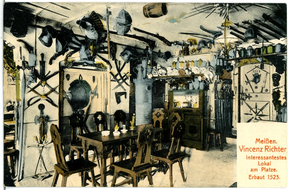 14833-Meißen-1912-Vincenz Richter Innenaufnahme-Brück & Sohn Kunstverlag