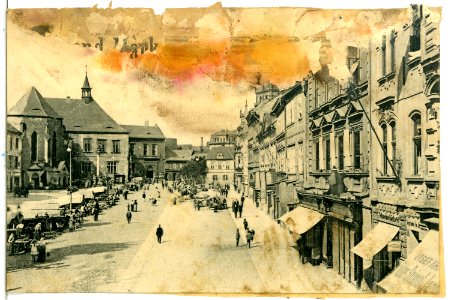 14329-Komotau-1912-Marktplatz-Brück & Sohn Kunstverlag