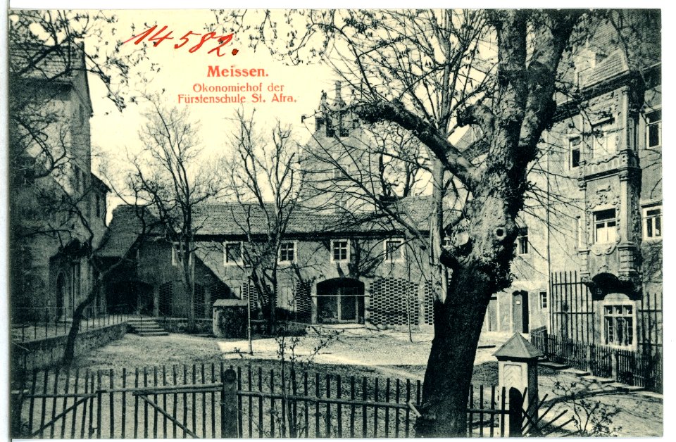 14582-Meißen-1912-Ökonomiehof der Fürstenschule St. Afra-Brück & Sohn Kunstverlag