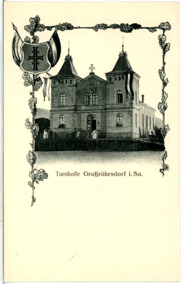 14805-Großröhrsdorf-1912-Turnhalle-Brück & Sohn Kunstverlag