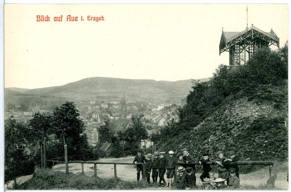 10776-Aue-1909-Blick auf Aue-Brück & Sohn Kunstverlag