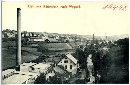 14442-Weipert-1912-Blick von Bärenstein nach Weipert-Brück & Sohn Kunstverlag