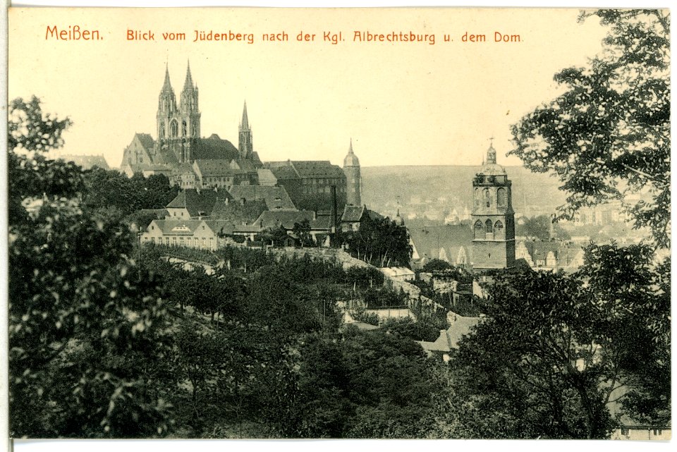 14843-Meißen-1912-Albrechtsburg vom Jüdenberg-Brück & Sohn Kunstverlag