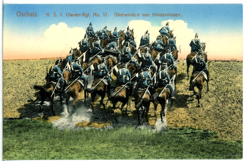 14800-Oschatz-1912-Überwindung von Hindernissen-Brück & Sohn Kunstverlag