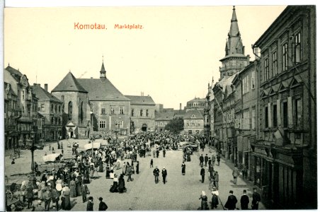 14337-Komotau-1912-Marktplatz-Brück & Sohn Kunstverlag