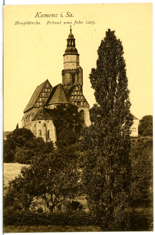 14944-Kamenz-1912-Hauptkirche-Brück & Sohn Kunstverlag