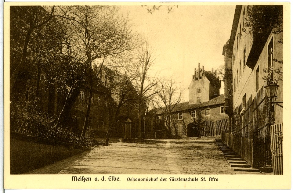 14583-Meißen-1912-Ökonomiehof der Fürstenschule St. Afra-Brück & Sohn Kunstverlag