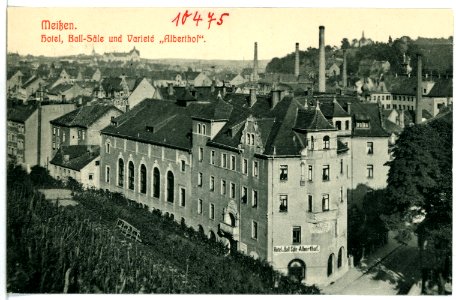 10475-Meißen-1908-Hotel und Ballsäle Alberthof-Brück & Sohn Kunstverlag