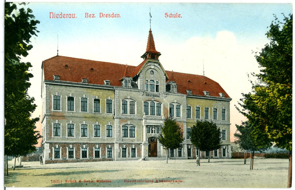 10351-Niederau-1908-Schule-Brück & Sohn Kunstverlag