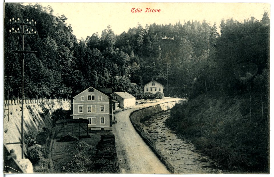 10574-Edle Krone-1909-Partie im Ort-Brück & Sohn Kunstverlag