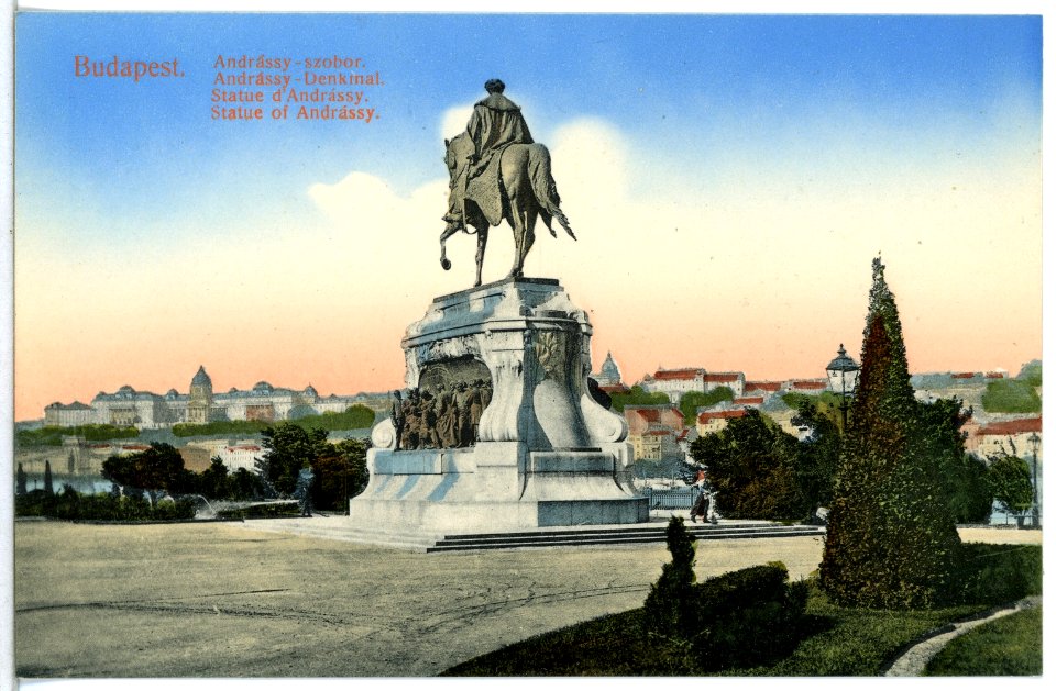 14204-Budapest-1912-Andrassy - Denkmal-Brück & Sohn Kunstverlag