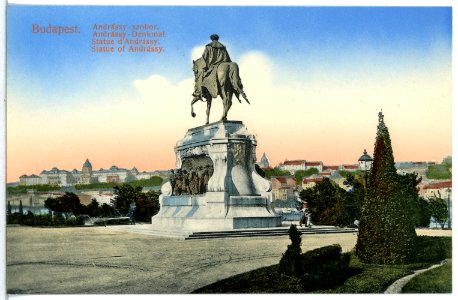14204-Budapest-1912-Andrassy - Denkmal-Brück & Sohn Kunstverlag
