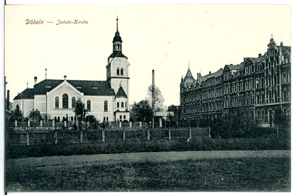 10504-Döbeln-1908-Jakobi - Kirche-Brück & Sohn Kunstverlag