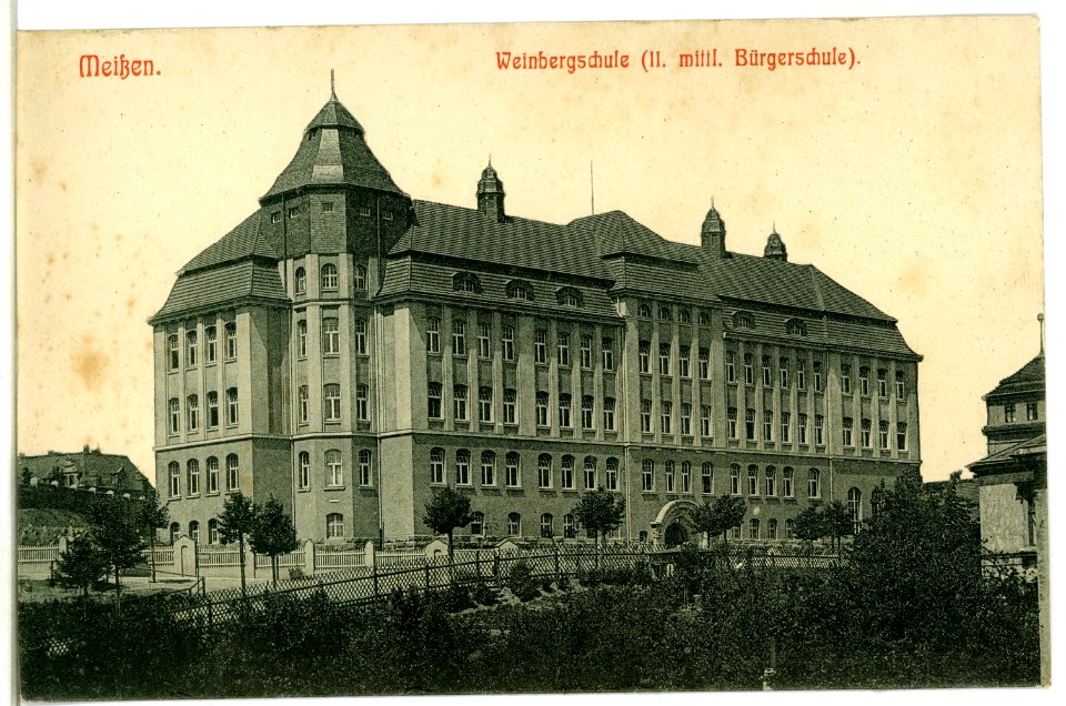 10854-Meißen-1909-Weinbergschule-Brück & Sohn Kunstverlag