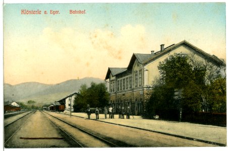 10788-Klösterle-1909-Bahnhof-Brück & Sohn Kunstverlag