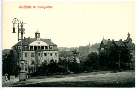 10797-Waldheim-1909-Blick auf Waldheim-Brück & Sohn Kunstverlag