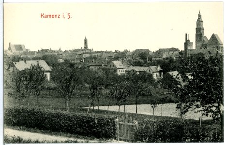 10875-Kamenz-1909-Blick auf Kamenz-Brück & Sohn Kunstverlag