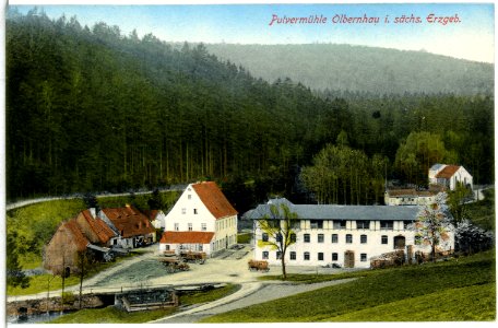 15065-Olbernhau-1912-Pulvermühle-Brück & Sohn Kunstverlag