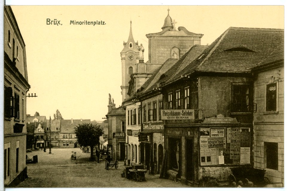 14404-Brüx-1912-Minoritenplatz-Brück & Sohn Kunstverlag