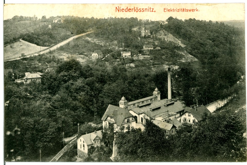 10843-Radebeul-1909-Elektrizitätswerk - Niederlößnitz-Brück & Sohn Kunstverlag