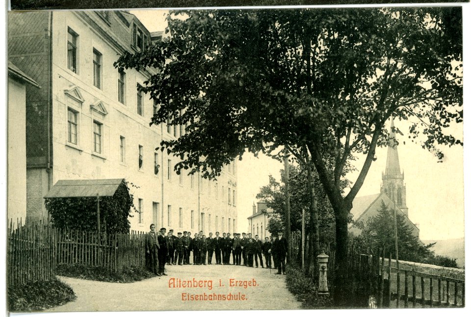 10599-Altenberg-1909-Eisenbahnschule-Brück & Sohn Kunstverlag