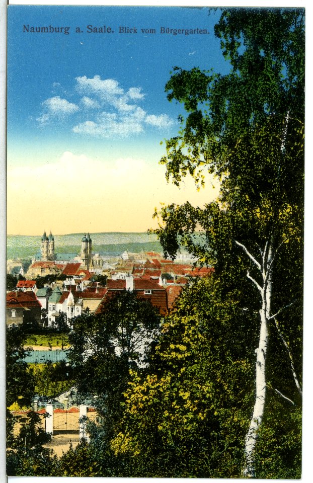 14714-Naumburg-1912-Blick vom Bürgergarten-Brück & Sohn Kunstverlag