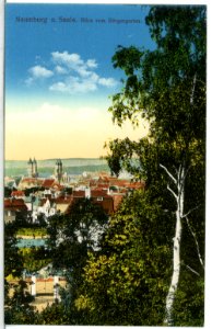 14714-Naumburg-1912-Blick vom Bürgergarten-Brück & Sohn Kunstverlag