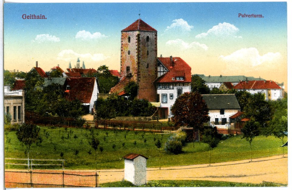 15048-Geithain-1912-Pulverturm-Brück & Sohn Kunstverlag