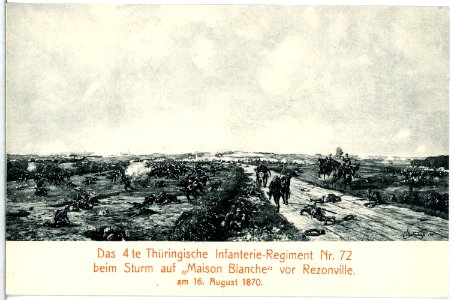14816-Torgau-1912-Schlachtenbild Sturm vor Rezonville Frankreich 1870-Brück & Sohn Kunstverlag