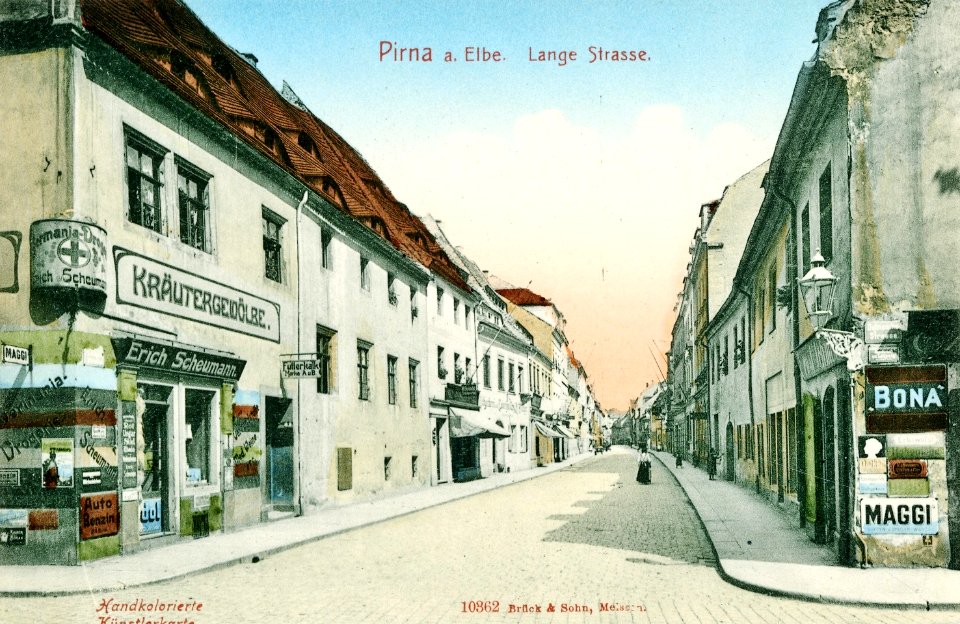 10362-Pirna-1908-Langestraße-Brück & Sohn Kunstverlag
