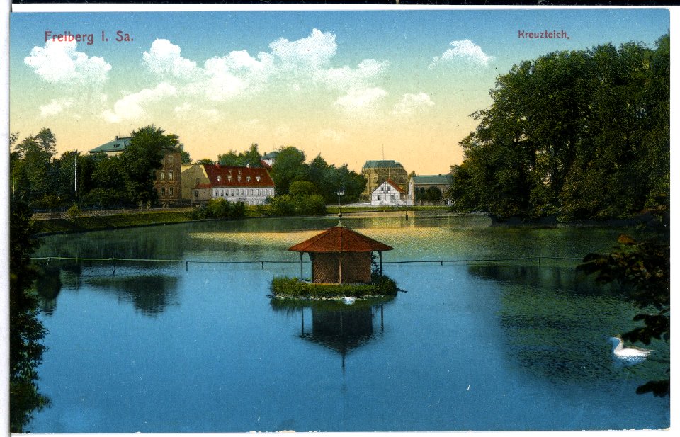 14850-Freiberg-1912-Kreuzteich-Brück & Sohn Kunstverlag
