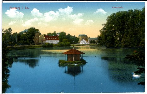 14850-Freiberg-1912-Kreuzteich-Brück & Sohn Kunstverlag