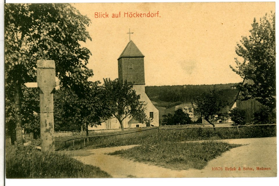 10576-Höckendorf-1909-Blick auf den Ort-Brück & Sohn Kunstverlag